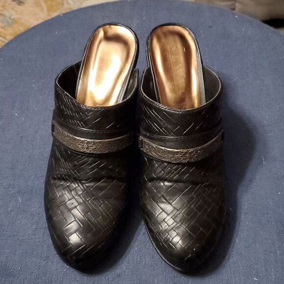 New York Transit Sweet Touch Brown Women's Woven Platform Clogs Size 8.5 - Picture 3 of 11